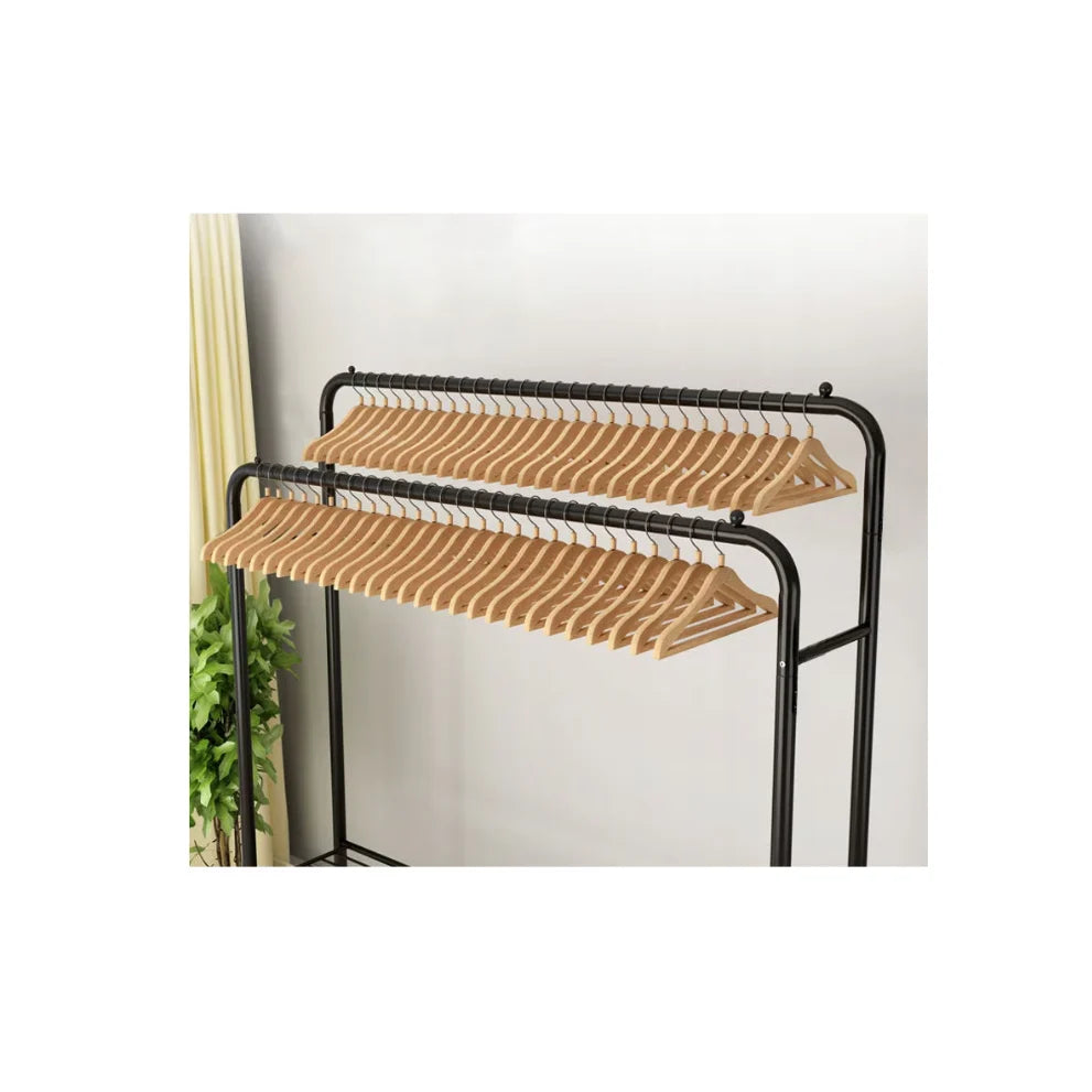 Suport pentru umerase si pantofi, AT PERFORMANCE®, 150 x 110 x 57 cm, Negru